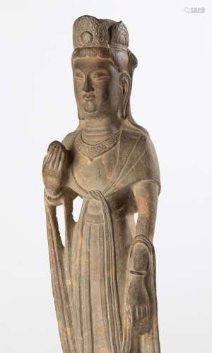 Limestone Figure of Guanyin