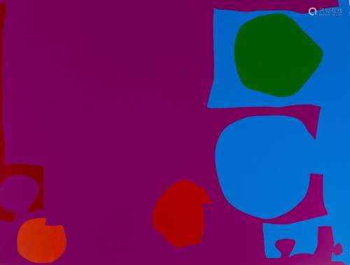 Patrick Heron (British, 1920-1999) "Three Reds in Magen...