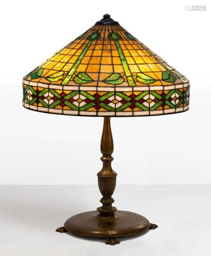 Gorham Leaded Glass Table Lamp