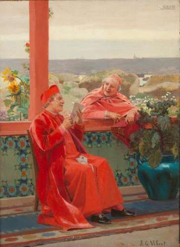 Jehan Georges Vibert (French, 1840-1902) Two Cardinals