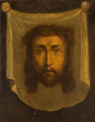 18th/19th Century Christ with Veronica s Veil Icon