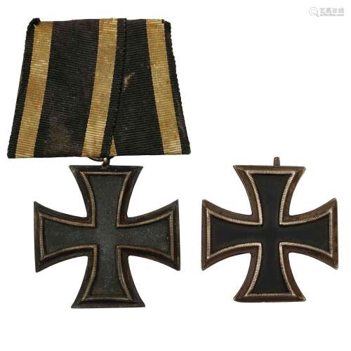 Prusse - Rare croix de fer de 2ème classe 1813 avec agrafe, ...