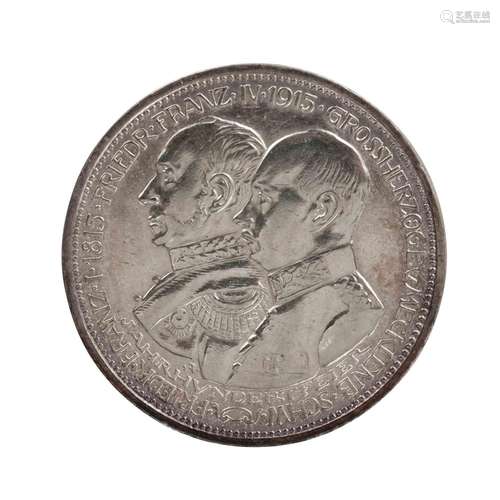 Empire allemand /ARGENT - Mecklembourg-Schwerin, Frédéric Fr...