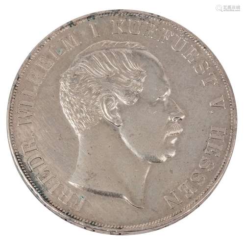 1 x Electorat de Hesse - Double Vereinstaler 1855, Frédéric-...