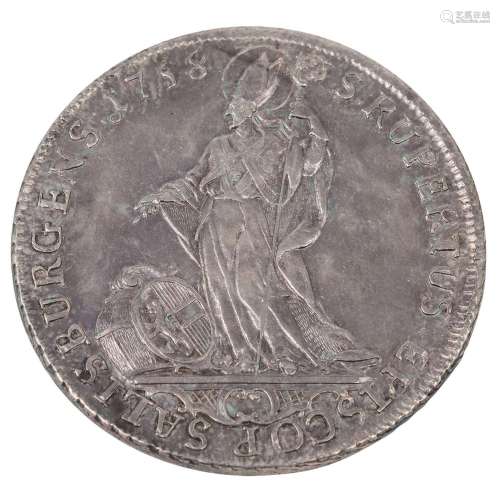 Archevêché de Salzbourg - Thaler 1758, Sigismund von Schratt...