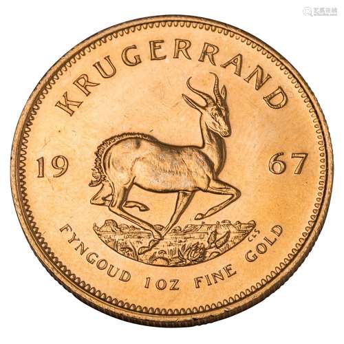 Afrique du Sud - Premier Krugerrand 1967, 1 once d'OR, v...