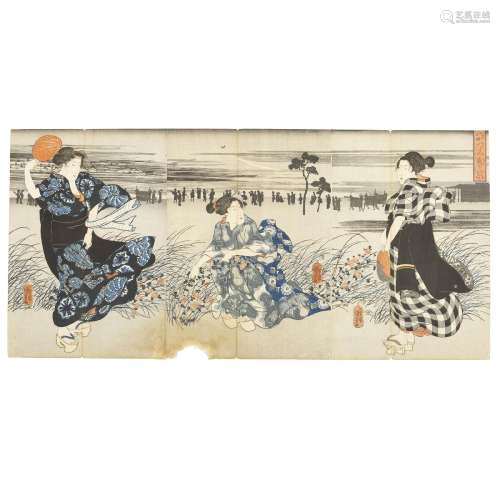 UTAGAWA KUNIYOSHI (1797-1861) - An Evening View of Haccho Di...