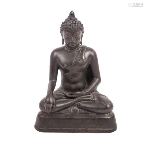 Bronze du Bouddha assis. THAÏLANDE, probablement 19e s., bro...