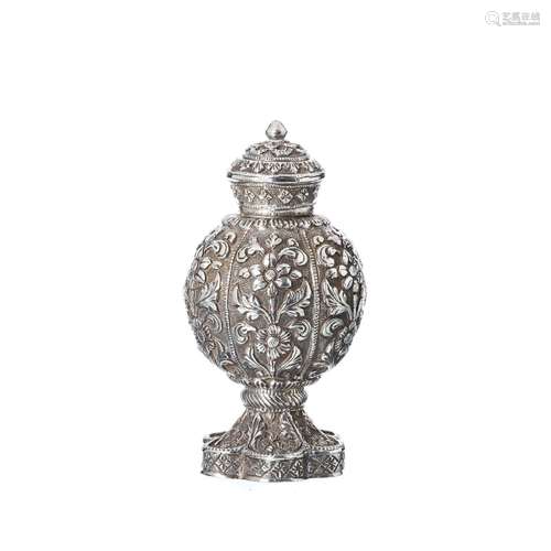 Indian silver salt shaker