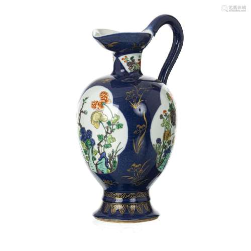 Samson porcelain 'powder blue' water pitcher