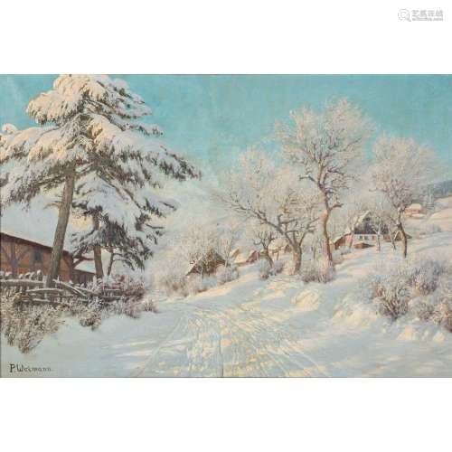 WEIMANN, PAUL (1867-vers 1945), "paysage de montagne en...