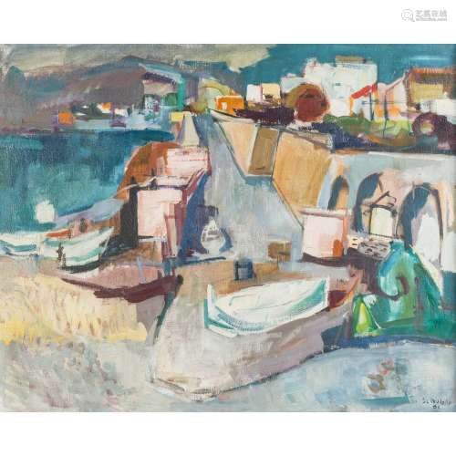 SCHOBER, PETER JAKOB (1897-1983), "Uferweg", Moneg...