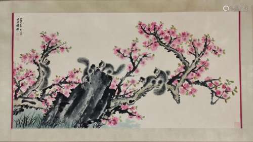 YANG CUN, SQUIRREL AND PLUM BLOSSOM