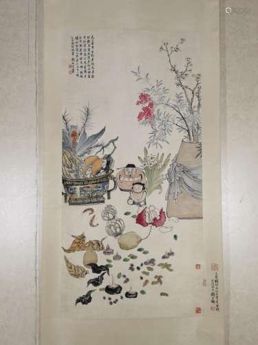 QIAN SONGYAN, COURTESY OF THE YEAR, ORIGINAL PAINTING
