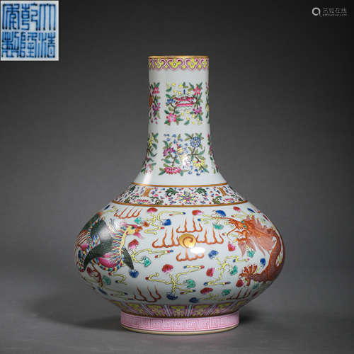 CHINA'S QING DYNASTY QIANLONG PERIOD FAMILLE ROSE CELESTIAL ...