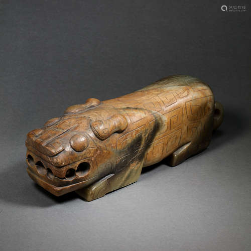 CHINA'S WAR AND HAN DYNASTY HETIAN JADE BEAST