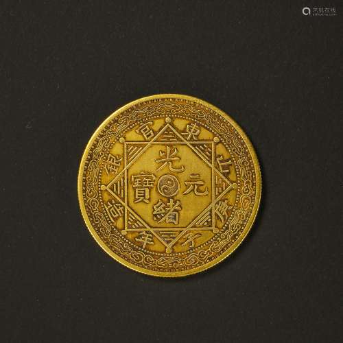 CHINESE TANG DYNASTY PURE GOLD COIN