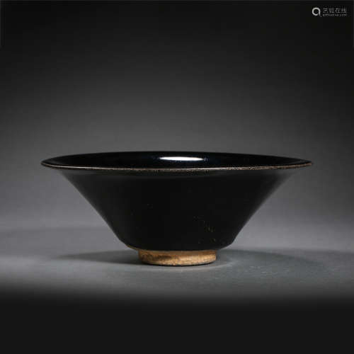 BLACK-GLAZED CUP FROM JIAN WARES IN THE SOUTHERN SONG DYNAST...