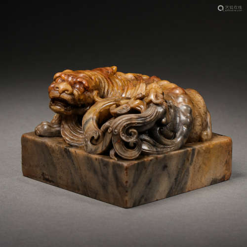 CHINESE QING DYNASTY AUSPICIOUS ANIMAL SEAL