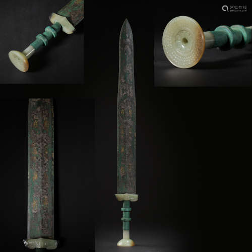 DURING THE WARRING STATES PERIOD OF CHINA,  BRONZE SWORD INL...