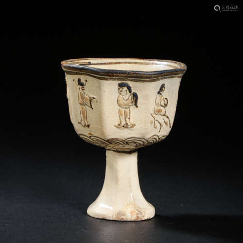 11TH CENTURY CHINESE NORTHERN SONG DYNASTY CIZHOU WARE FIGUR...