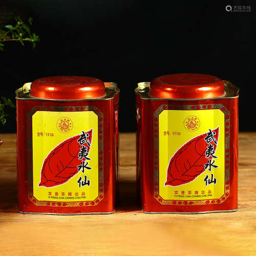 九十年代 原装九十年代末宜丰茶厂出品--武夷水仙两罐