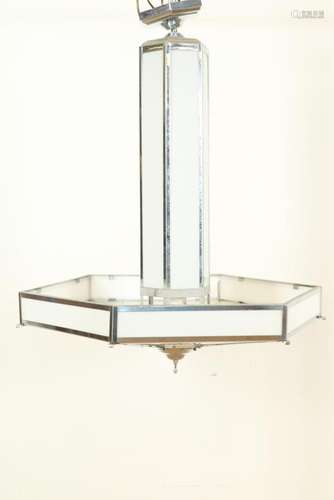 Art Deco stalen hanglamp