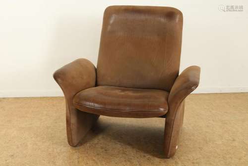 De Sede fauteuil met bruin leer