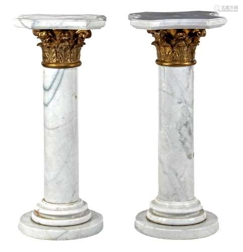 Marble pedestals