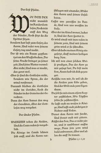 Der Psalter. Deudsch. D. Martin Luther. München, B…
