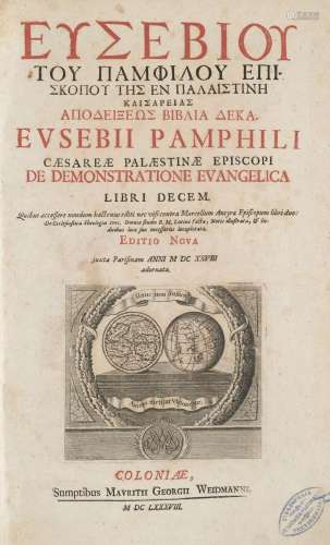Eusebius Caesariensis De demonstratione evangelica…