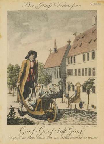 Gabler, Ambrosius Der Gänse-Verkäufer. Um 1800. Ha…