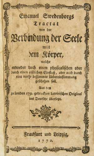 Swedenborg, Emanuel Swedenborg, E., Tractat von de…