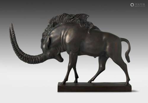 Fritz Behn. Rapp-Antilope. 20. Jahrhundert. Bronze mit rötli...
