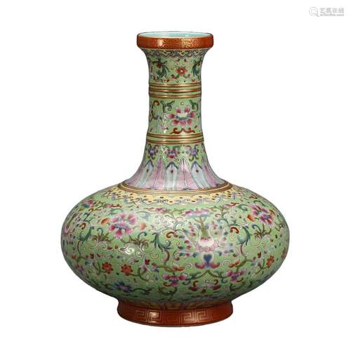 A DOUCAI 'LOTUS SCROLLS' VASE