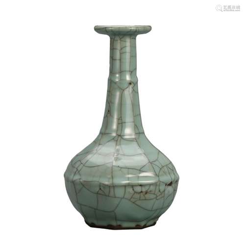 A CELADON-GLAZED VASE