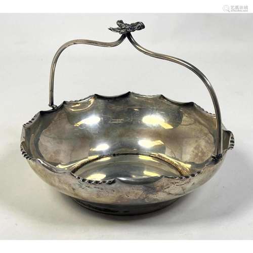 CONTINENTAL STERLING HANDLED BOWL. HALLMARKS