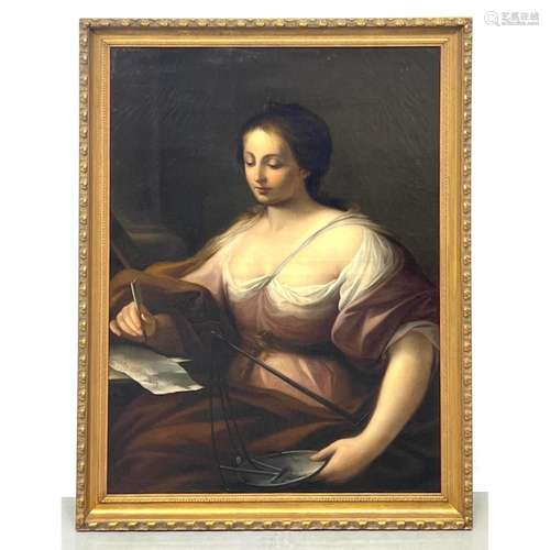 POSSIBLY CARRACCI SCHOOL OF BOLOGNA ANTIQUE PORTRAIT PAINTIN...