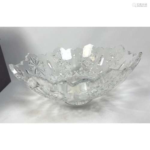 NUMBERED WATERFORD CRYSTAL CENTER BOWL