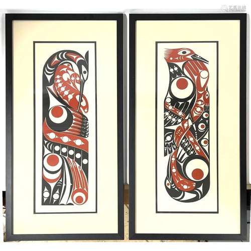 PR SIGNED ANDY WILBUR PACIFIC NORTHWEST COAST SALISH SILKSCR...