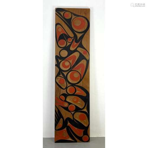 SIGNED ANDY WILBUR PACIFIC NORTHWEST COAST SALISH ART CARVED...