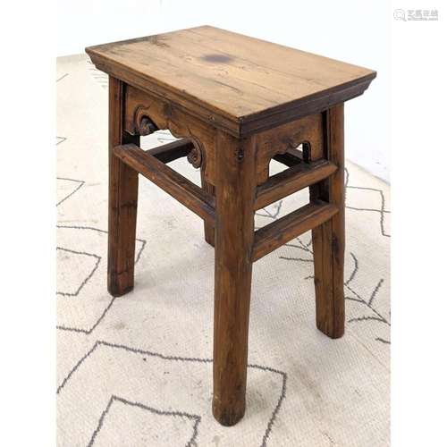 ASIAN STYLE SIDE TABLE STOOL.