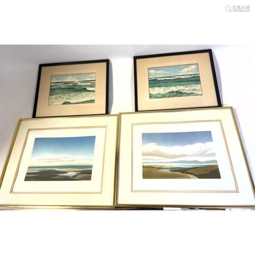 4PC LANDSCAPE ART. PR. LANDSCAPE PRINTS BY MICHAEL FAIRCLOUG...