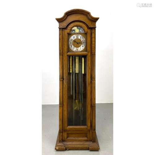 BARWICK TALL CASE GRANDFATHERS CLOCK. MOON PHASE DIAL. HOWAR...