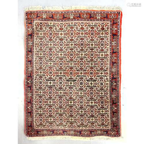 2 9 X 3 8 HANDMADE ORIENTAL CARPET RUG. REPEATING PATTERN. B...