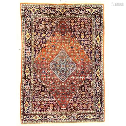 3 9 X 5 3 HANDMADE ORIENTAL CARPET RUG. POSSIBLY BIDJAR. RUS...