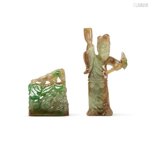 Two jadeite carvings, 19th / 20th century | 十九 / 二十世紀 ...