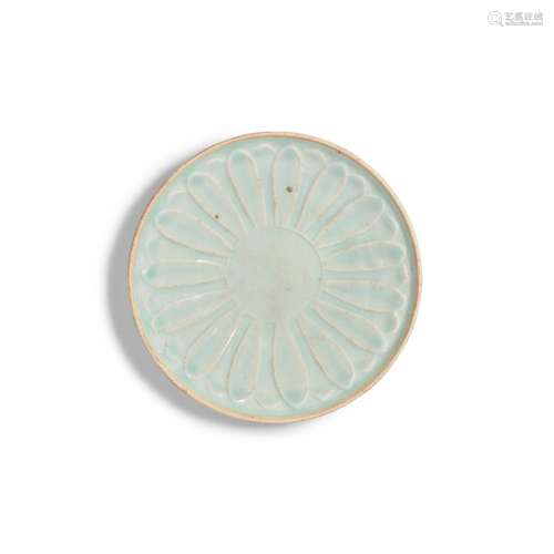 A molded Qingbai 'floral' dish, Southern Song - Yuan...