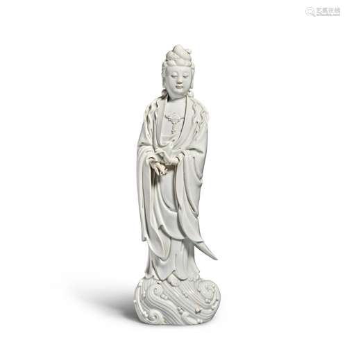 A 'Dehua' figure of Guanyin, Qing dynasty, 18th / 19...