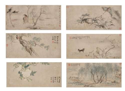 Shen Hao 1586-1661 沈灝 | Landscapes and Flowers 山水花鳥冊